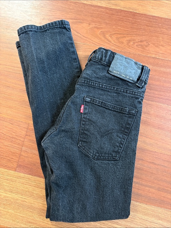 Levi's Other - Levi's 511 Boy‘s Skinny Jeans 12R 26x26 in Faded Black Wash adjustable waist